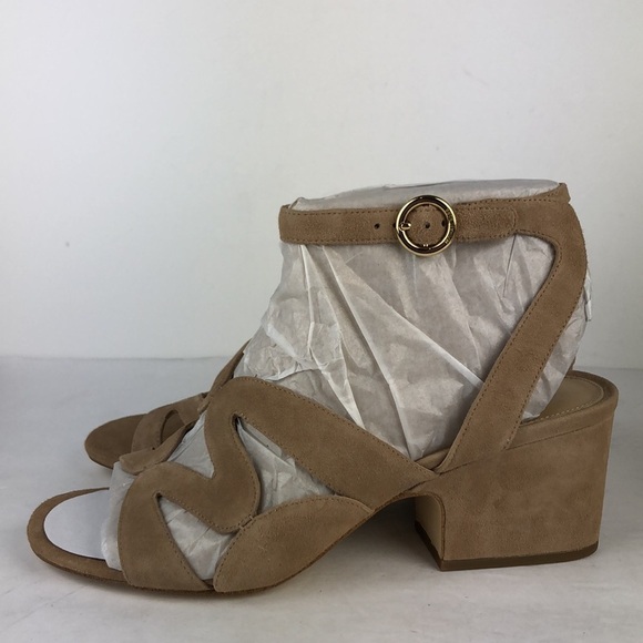 NEW Michael Kors Annalee Ankle Strap Peep Toe Sandals Heels 9.5 - Picture 6 of 11